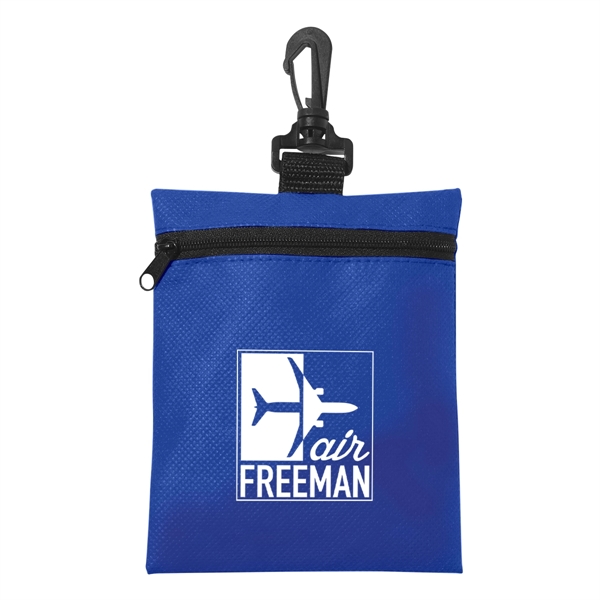 ROYAL BLUE color option for Non Woven Zippered Pouch