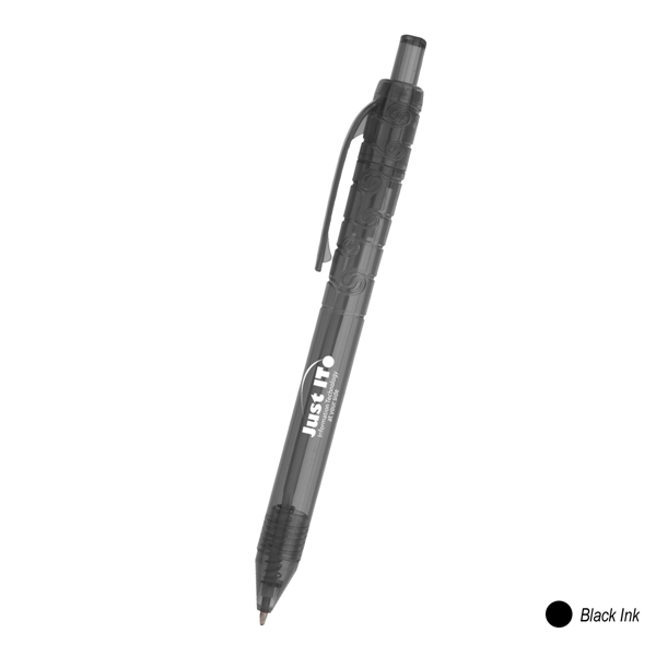 Translucent Black With Black Ink color option for Oasis Bottle Inspired Pen