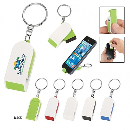 Main photo of Phone Stand And Screen Cleaner Combo Key Chain