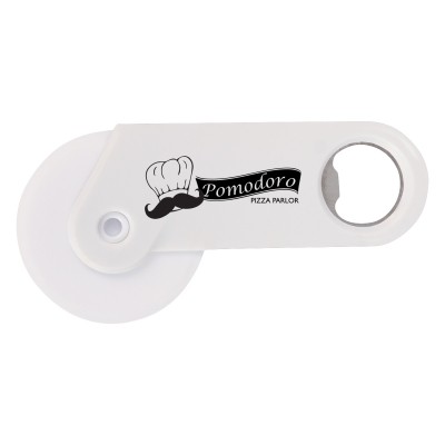 White color option for Pizza Cutter With Bottle Opener