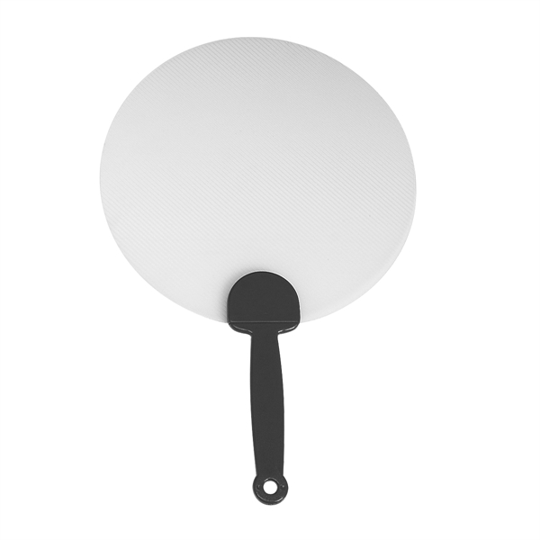 Clear With Black color option for Plastic Hand Fan