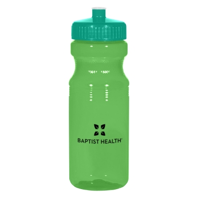 Green color option for Poly Clear™ 24 Oz. Fitness Bottle