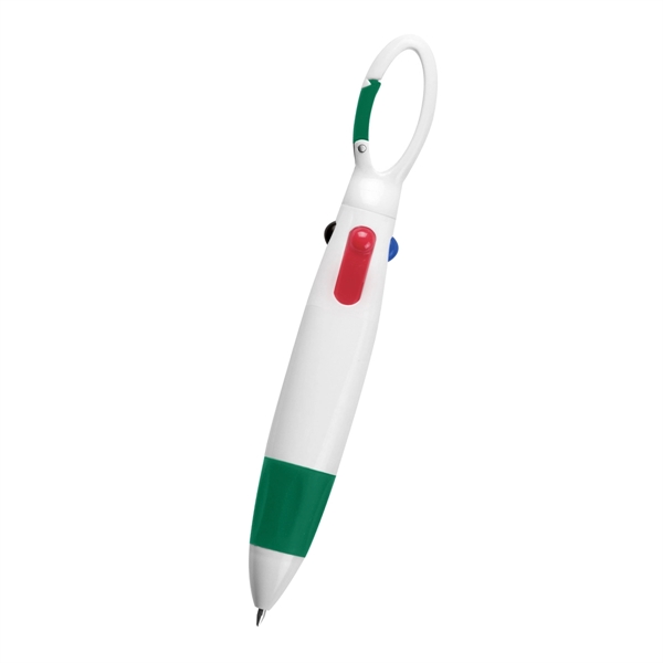White/Green color option for Quatro Carabiner Pen
