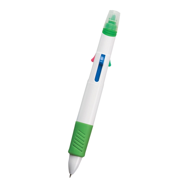 White/Green color option for Quatro Pen With Highlighter
