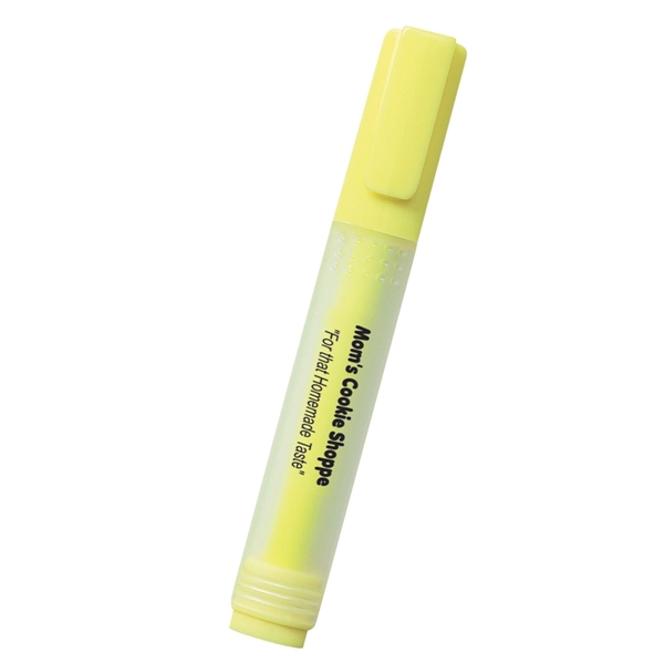 Yellow color option for Rectangular Highlighter With Frosted Barrel And Yellow Chisel Tip