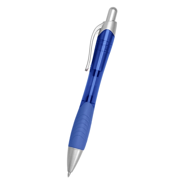 Translucent Blue color option for Rio Gel Pen With Contoured Rubber Grip