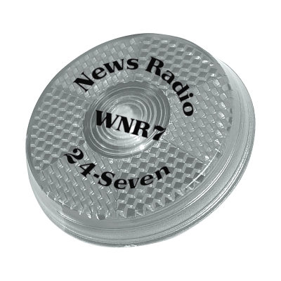 Clear color option for Round Blinking Light With Back Clip