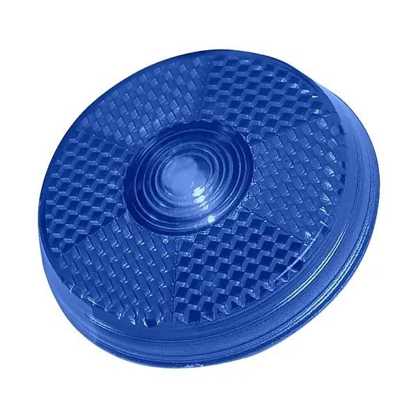 Recycled Blue color option for Round Blinking Light With Back Clip