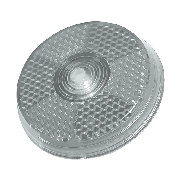 Recycled Clear color option for Round Blinking Light With Back Clip