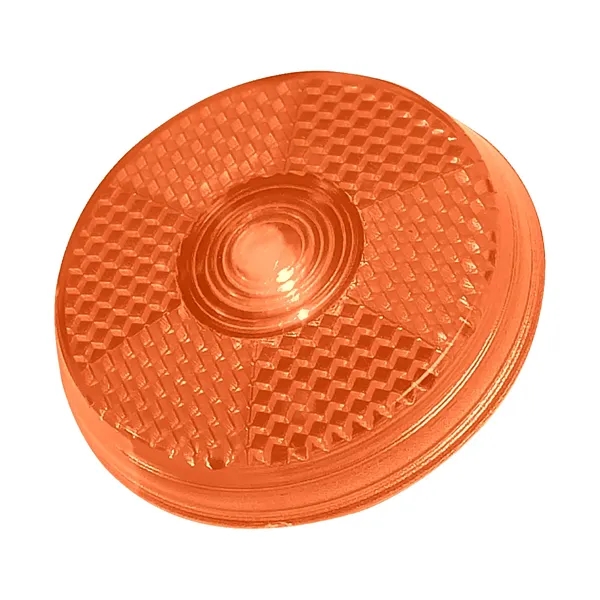 Recycled Orange color option for Round Blinking Light With Back Clip