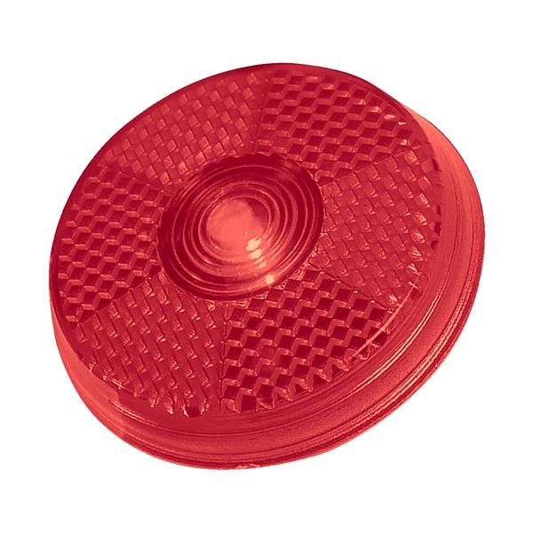 Recycled Red color option for Round Blinking Light With Back Clip