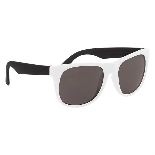 White/Black color option for Rubberized Sunglasses