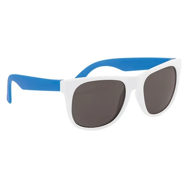White/Blue color option for Rubberized Sunglasses