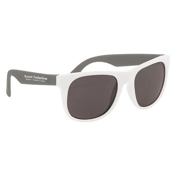 White/Gray color option for Rubberized Sunglasses