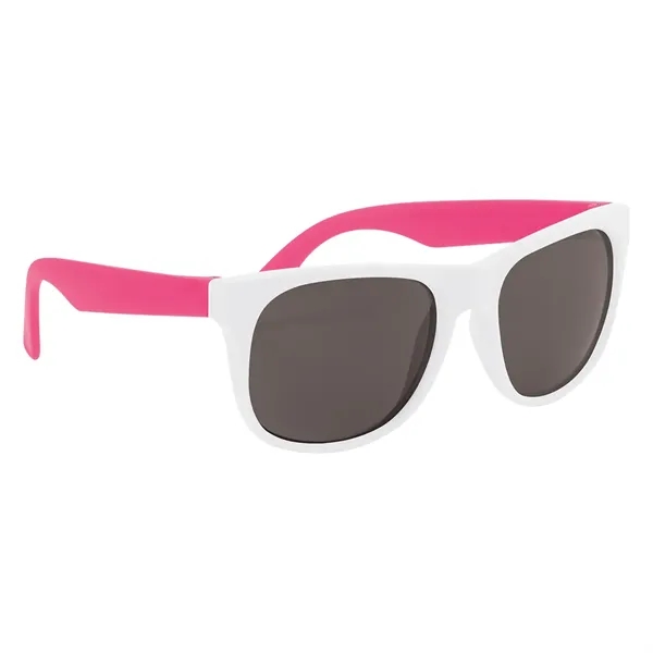 White/Pink color option for Rubberized Sunglasses