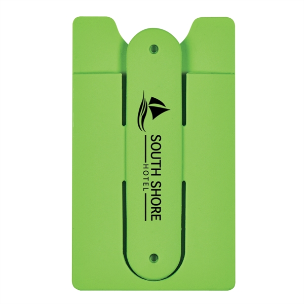 Lime color option for Silicone Phone Wallet With Stand