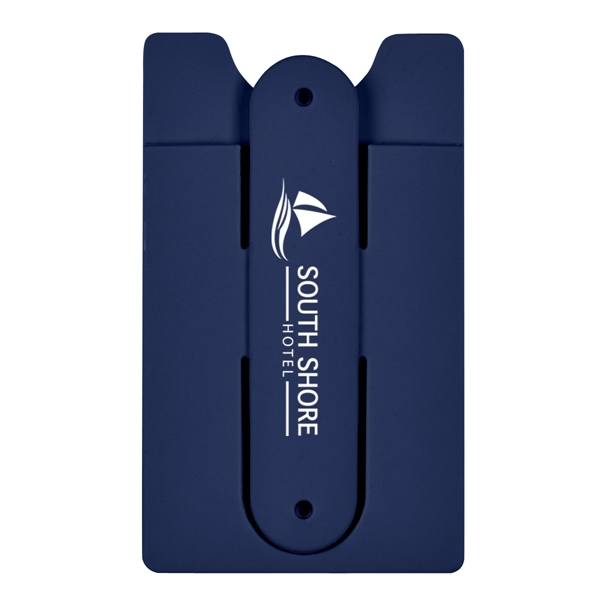 Navy Blue color option for Silicone Phone Wallet With Stand