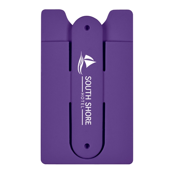 Purple color option for Silicone Phone Wallet With Stand