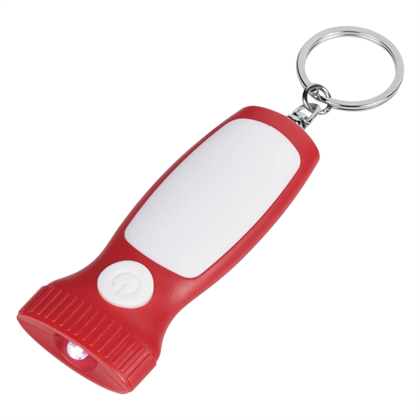 Red With White color option for Slim Led Light Key Chain