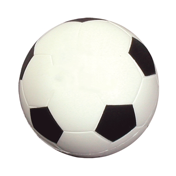 White color option for Soccer Ball Shape Stress Reliever