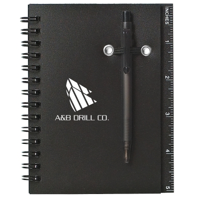 Black color option for Spiral Notebook & Pen