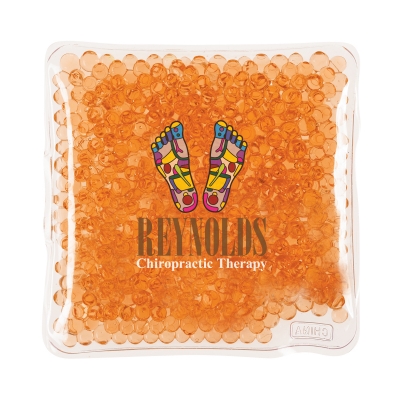 Orange color option for Square Gel Beads Hot/Cold Pack
