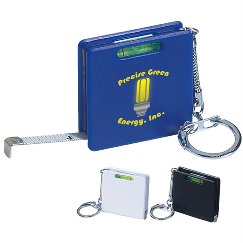 Main photo of Square Level Tape Measure Key Tag
