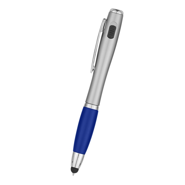 Blue color option for Trio Pen With Led Light And Stylus