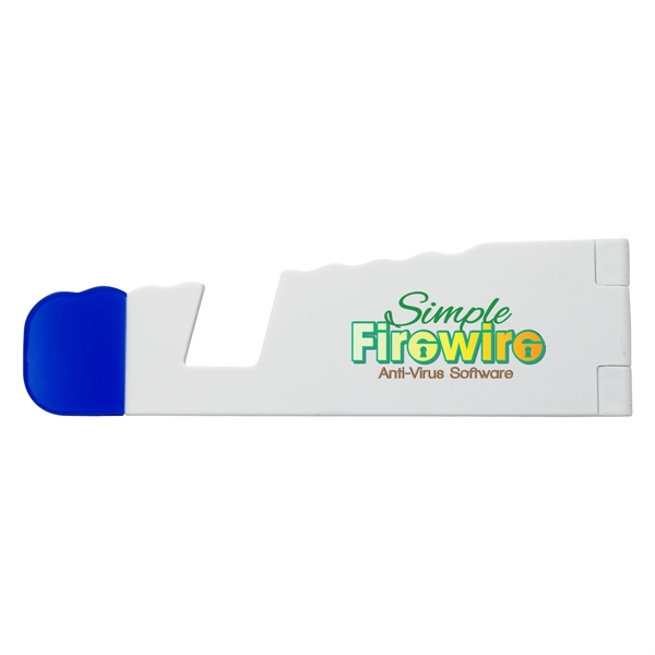 White/Royal Blue color option for V Fold Tablet And Phone Stand