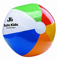 12" Six Color Beach Ball