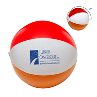 12" Six Color Beach Ball