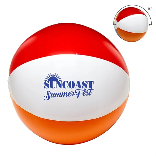 Main photo of 16" Six Color Beach Ball