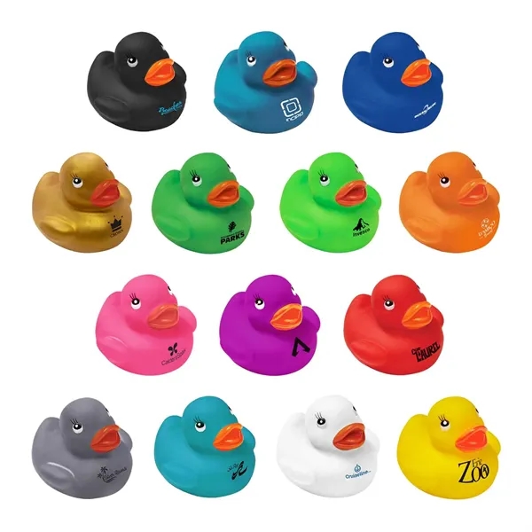 Silver color option for 2" Assorted Colorful Rubber Ducks