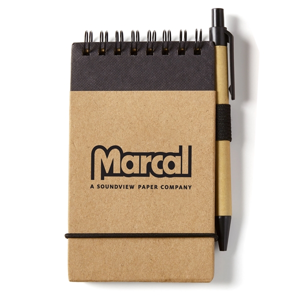 Black-Kraft Brown color option for Eco Mini Jotter & Pen