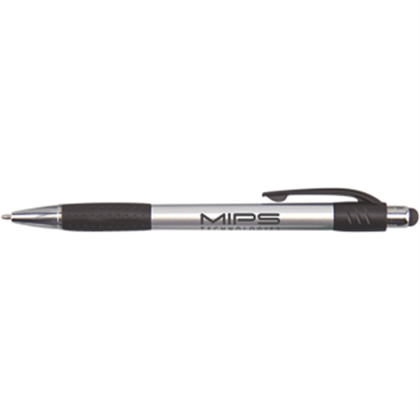 Silver-Black color option for Premium Pen With Stylus Tip