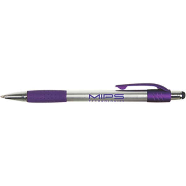Silver-Purple color option for Premium Pen With Stylus Tip
