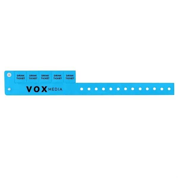 Blue color option for 5 Tab Wristbands