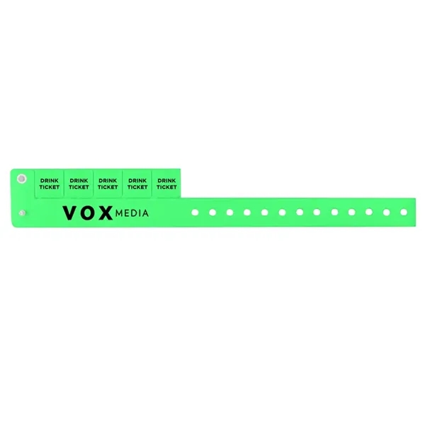 Green Kelly color option for 5 Tab Wristbands