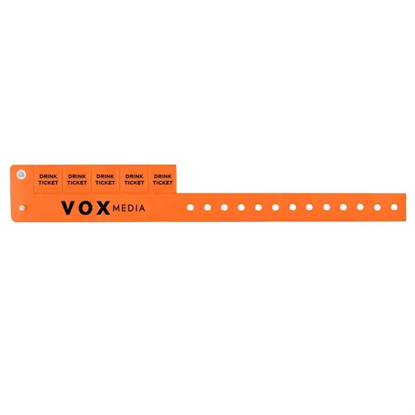 Orange color option for 5 Tab Wristbands