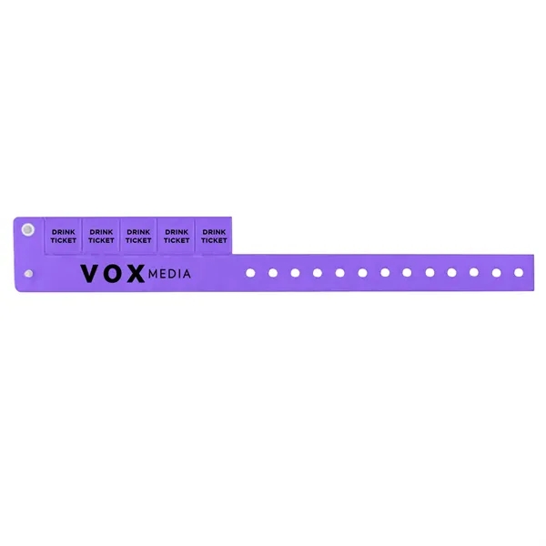 Purple color option for 5 Tab Wristbands