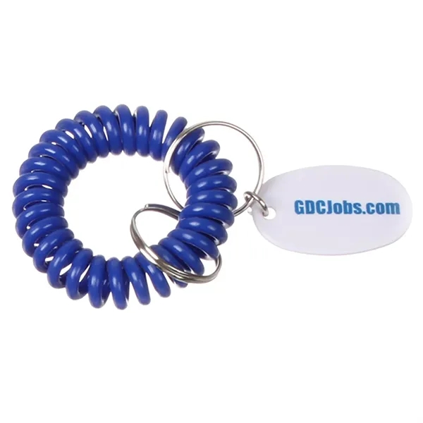 Blue Royal color option for Bracelet Coil Keychain