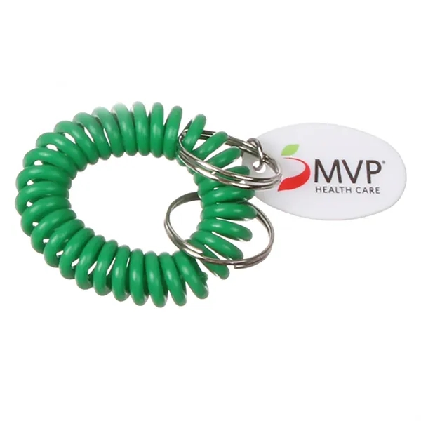 Green Kelly color option for Bracelet Coil Keychain