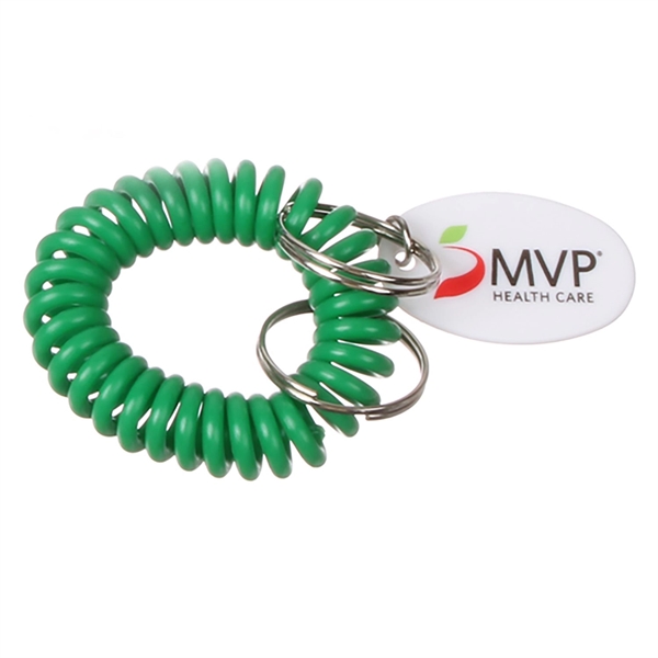Kelly color option for Bracelet Coil Keychain
