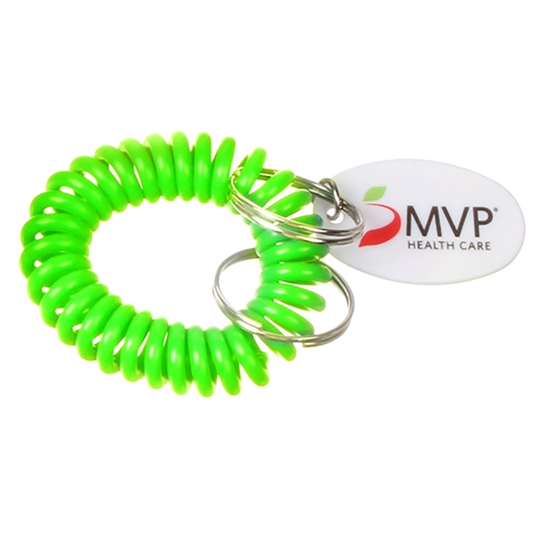 Lime color option for Bracelet Coil Keychain