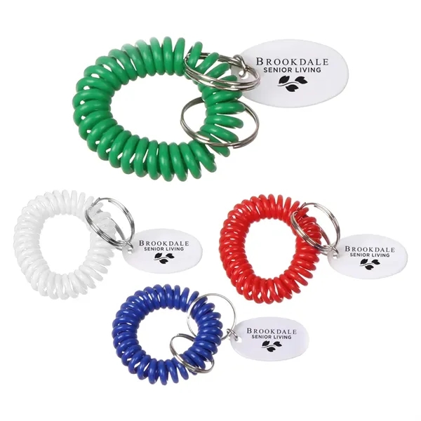 Main color option for Bracelet Coil Keychain