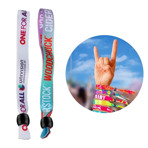 Custom color option for Cloth Wristbands