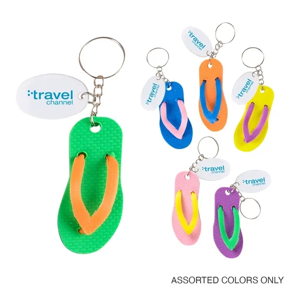 Assorted color option for Flip Flop Keychain