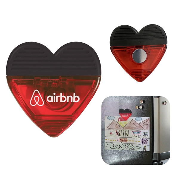 Red color option for Heart Memo Clip