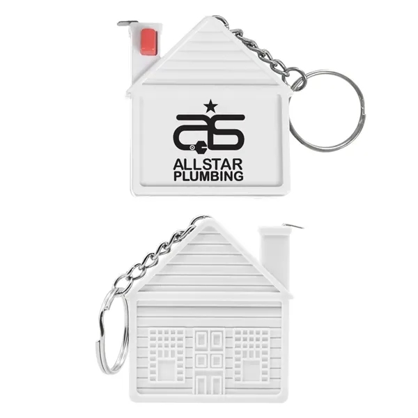 White color option for House Tape Measure Keychain