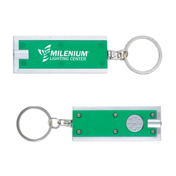 Green Kelly color option for Led Light Key Chain
